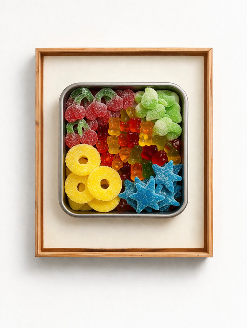 High gum finish Sweetie poster (with gummy finish bamboo frame)