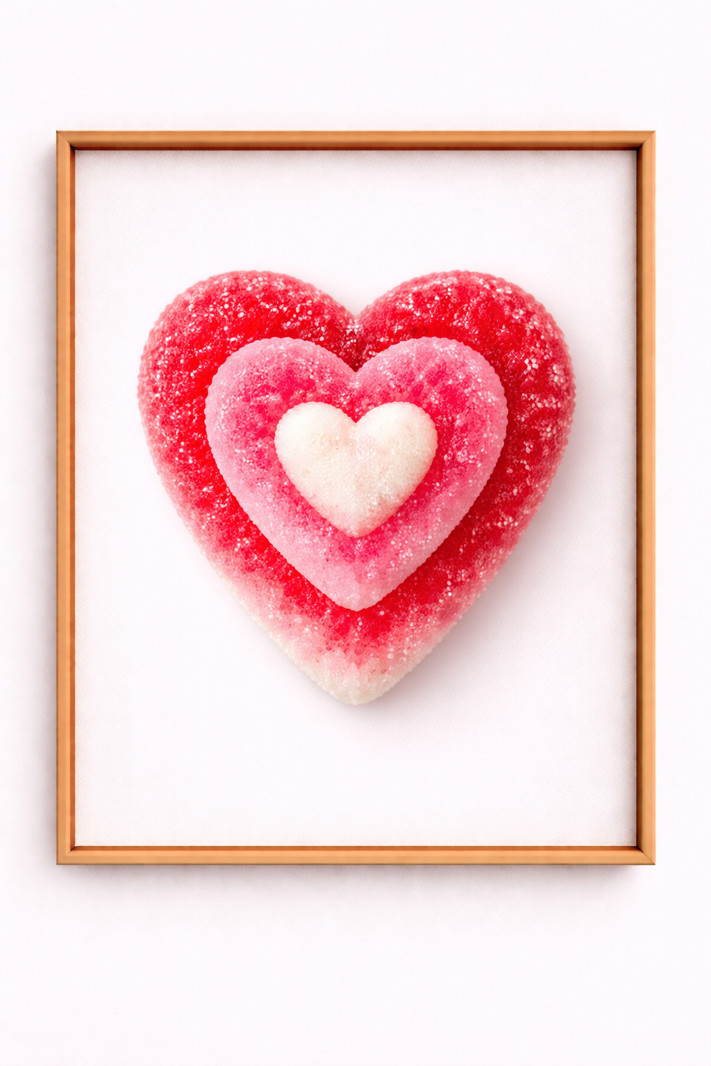 High gum finish Sweetie poster (with gummy finish bamboo frame)