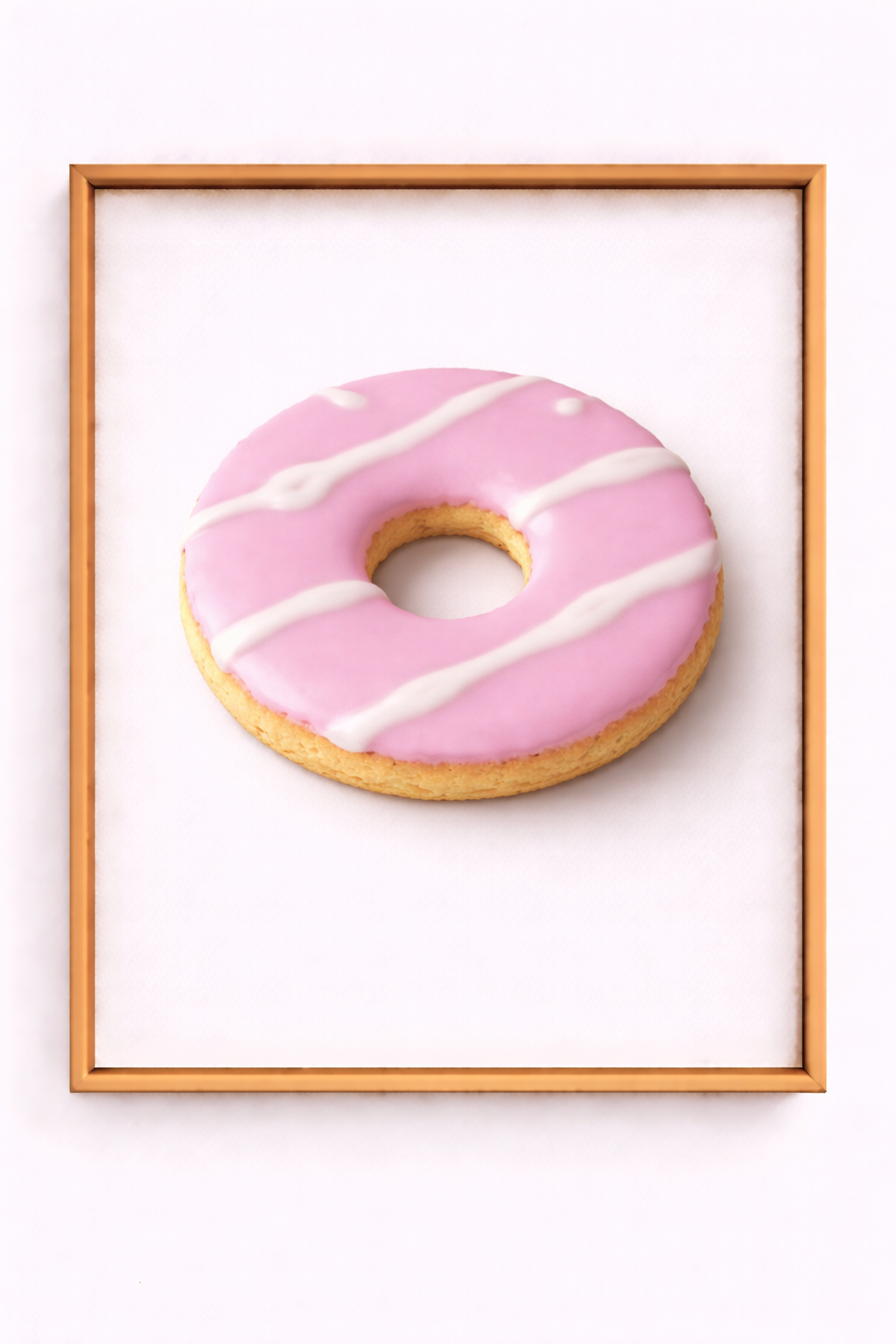Holographic Foil Finish biscuit poster (with bamboo crumb frame)