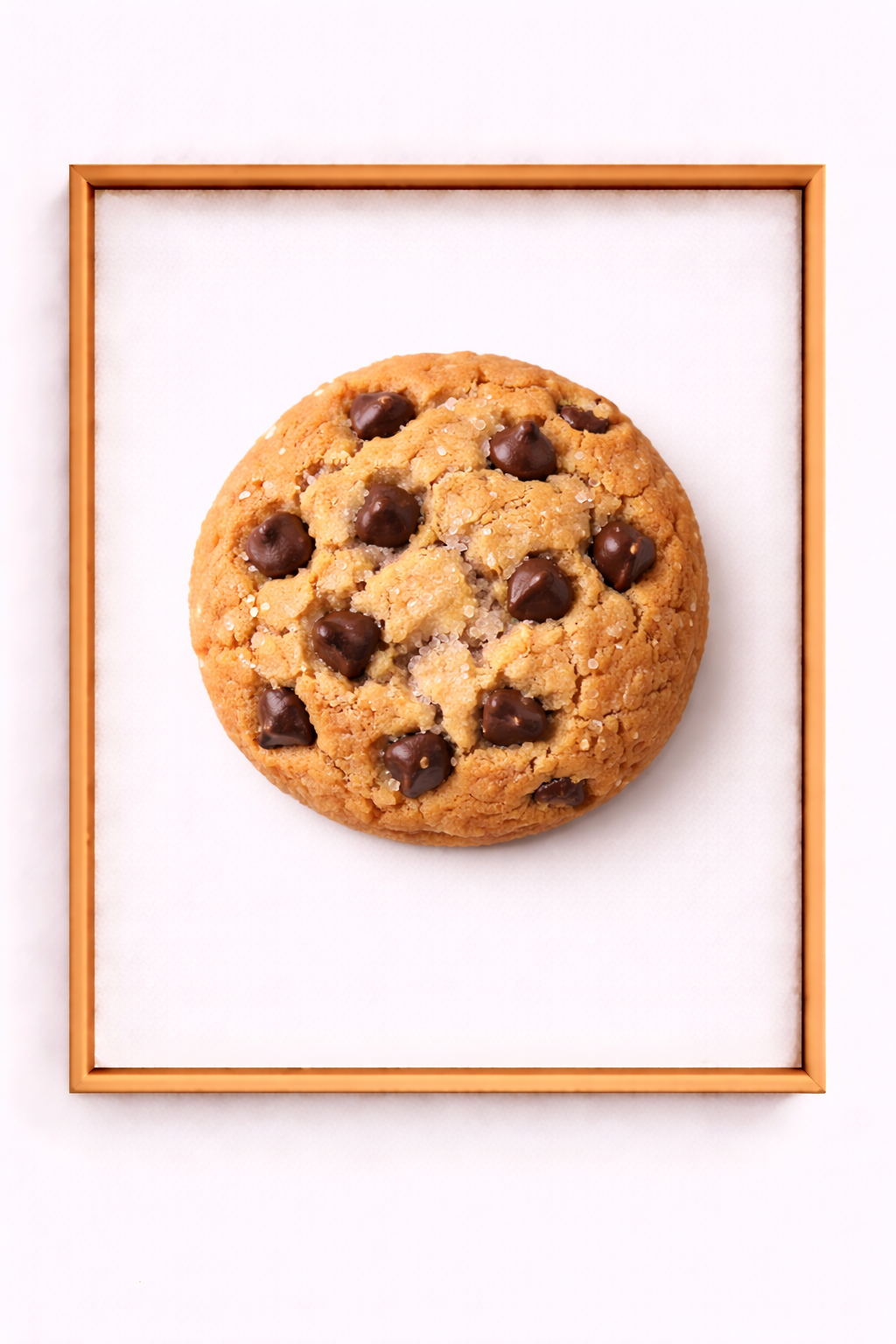 Holographic Foil Finish biscuit poster (with bamboo crumb frame)