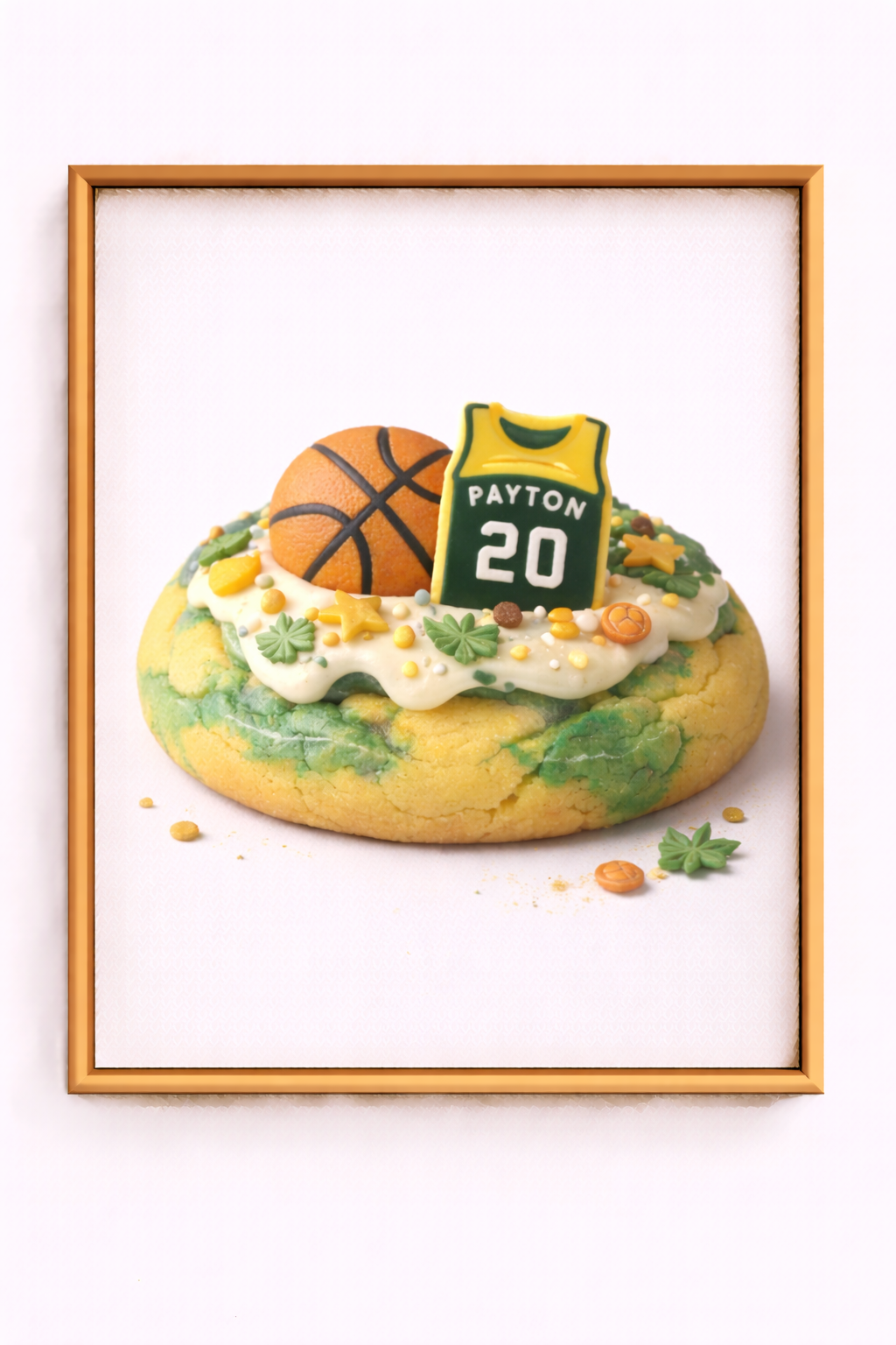 Pearl Vaporised Finish touch P.E.N poster (with bamboo frame)